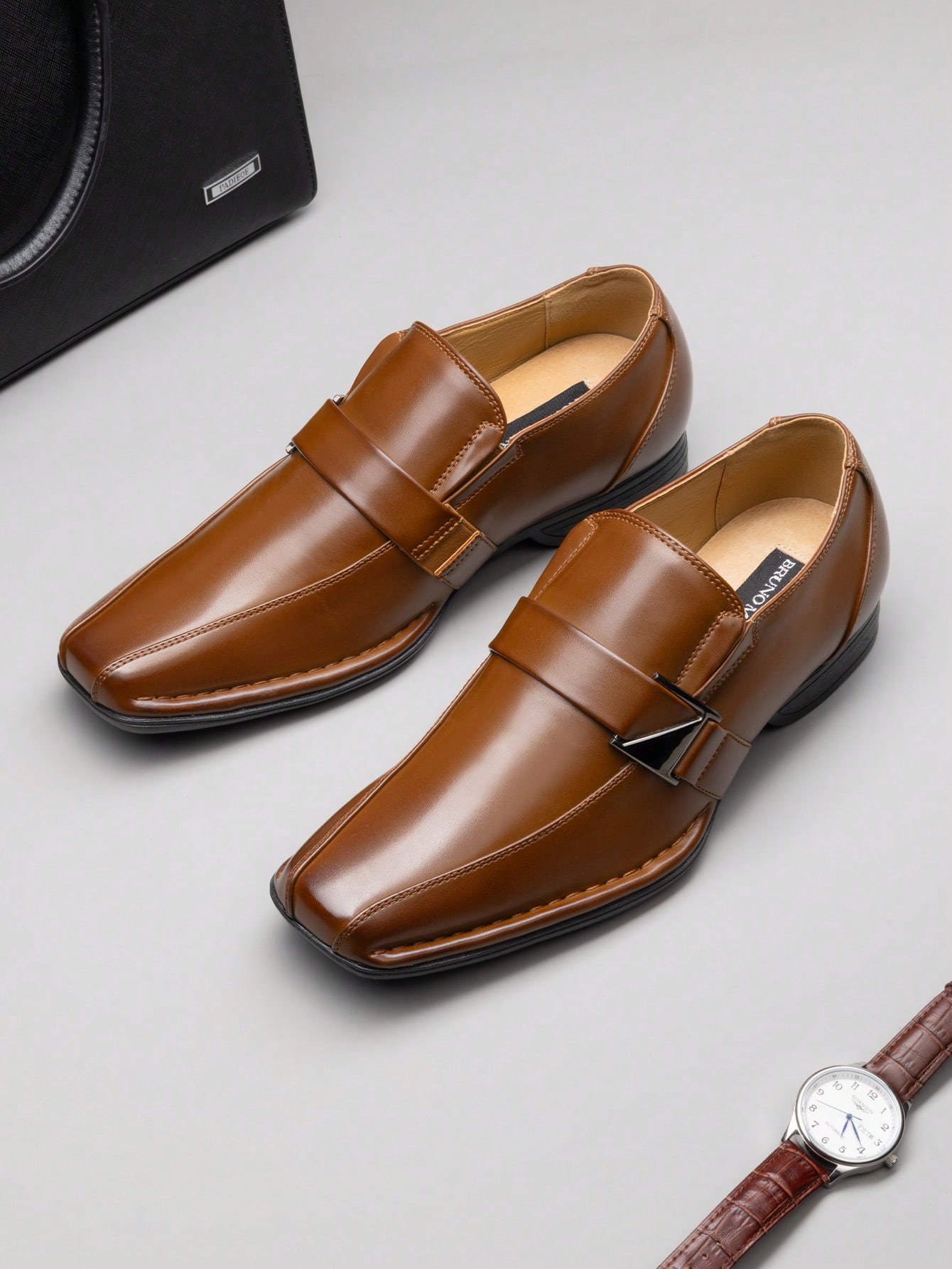Formal Men Daily Wear Footwear - 남성용 안감 처리된 가죽 로퍼, 편안한