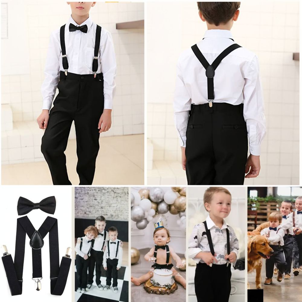 세련된 도트 무늬의 신축성 있는 멜빵, 길이 조절이 가 - Men'S Formal Wear With Suspenders 리뷰 및 가격