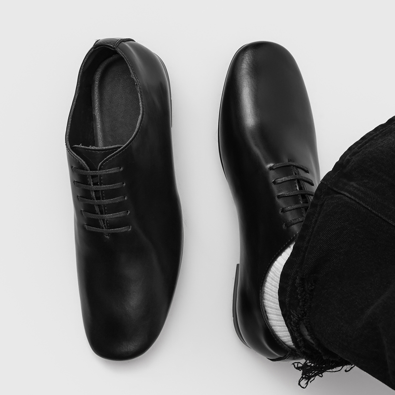 남성용 레이스업 옥스퍼드 드레스 슈즈, 스퀘어 토 플랫 - Formal Men Daily Wear Footwear 리뷰 및 가격
