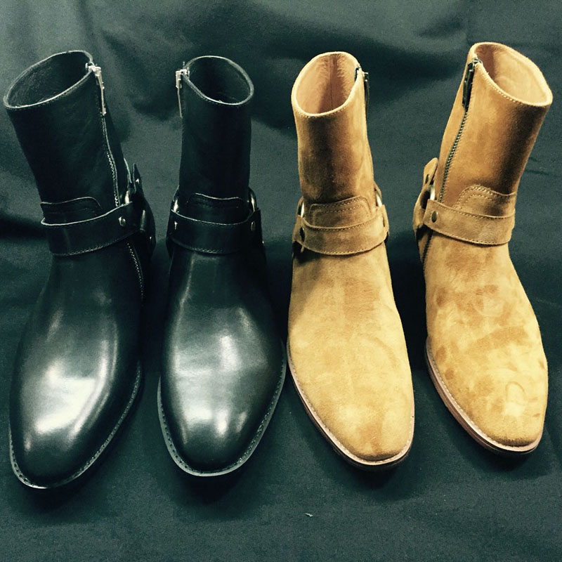 남성용 정품 가죽 수제 부티크 웨지 드레스 파티 럭셔리 - Men Formal Wear With Boots 리뷰 및 가격